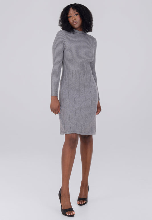 Elegantes Strickkleid – One Size (Gr. 34–42)