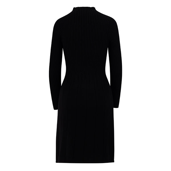 Elegantes Strickkleid – One Size (Gr. 34–42) Schwarz