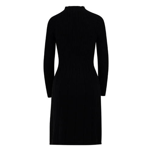Elegantes Strickkleid – One Size (Gr. 34–42) Schwarz