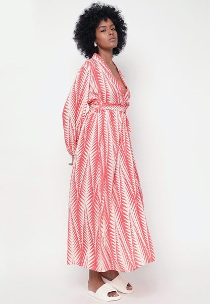 Elegantes Wickelkleid aus 100% Baumwolle