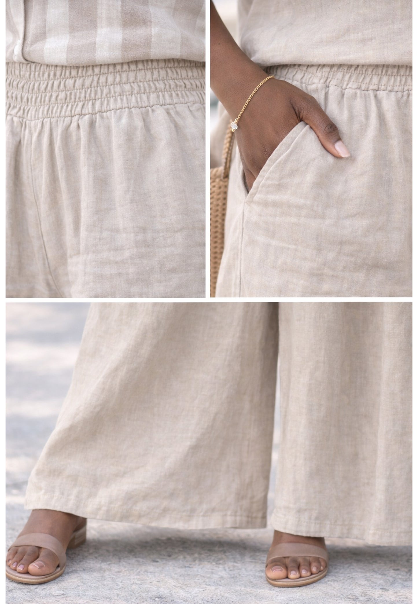 mit hohem Smokbund – bequem & stylisch aus Leinen