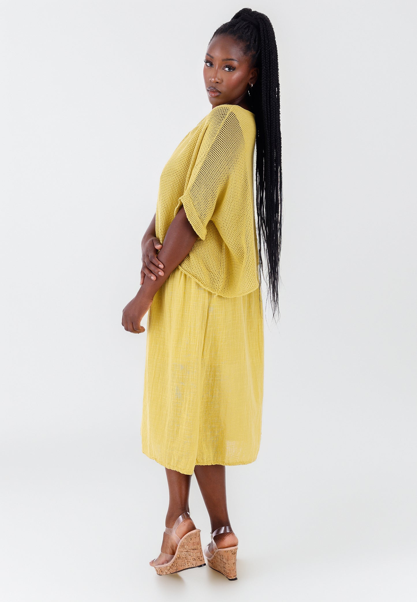 Baumwoll-Kleid im modernen Lagenlook – bequem & stilvoll