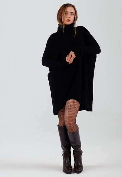 Longpullover „Made in Italy – Oversize-Strickpullover mit Rollkragen“