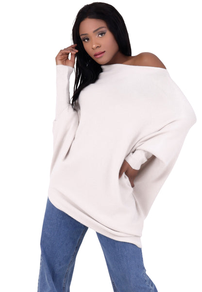 "Casual Chic: Asymmetrischer Pullover in Longform"