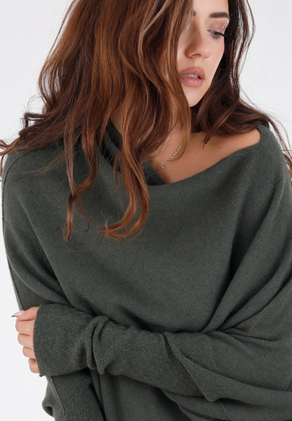"Casual Chic: Asymmetrischer Pullover in Longform"