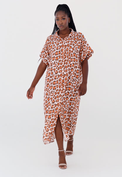 Oversized Musselin Kleid im Hemdblusenstil – bequem & stylisch