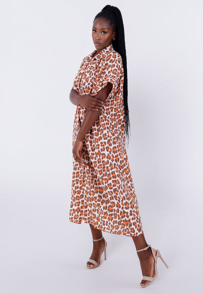 Oversized Musselin Kleid im Hemdblusenstil – bequem & stylisch