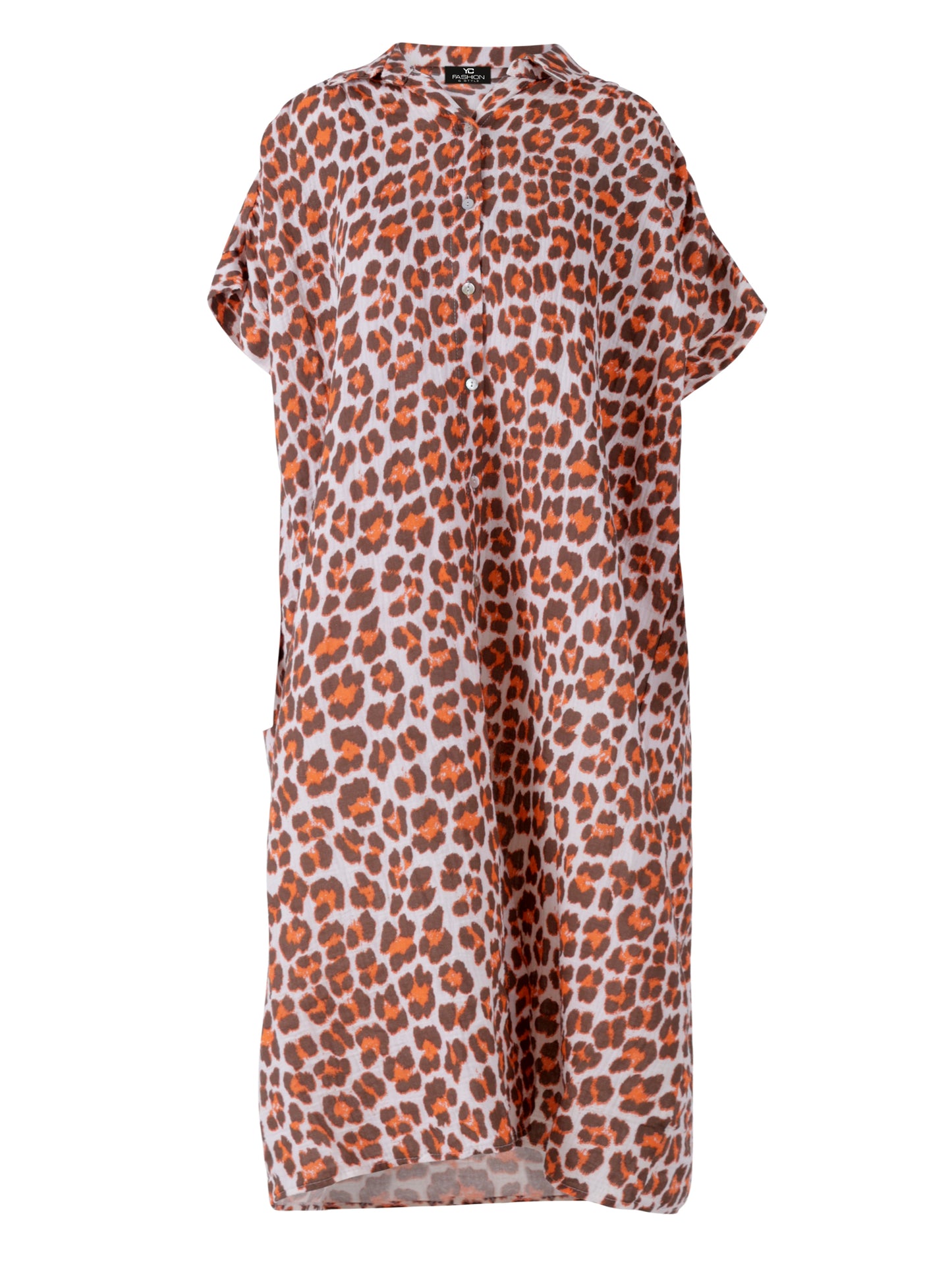 Oversized Musselin Kleid im Hemdblusenstil – bequem & stylisch