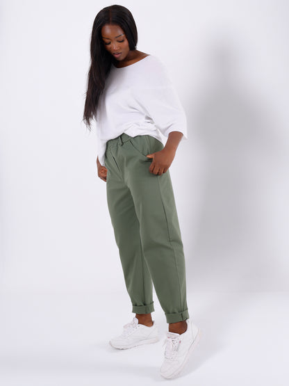 Jogger Pants Casual & Business mit elastischem Bund One Size 34-40