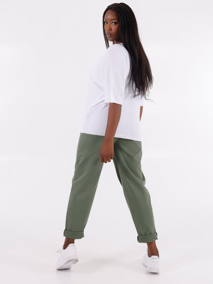 Jogger Pants Casual & Business mit elastischem Bund One Size 34-40