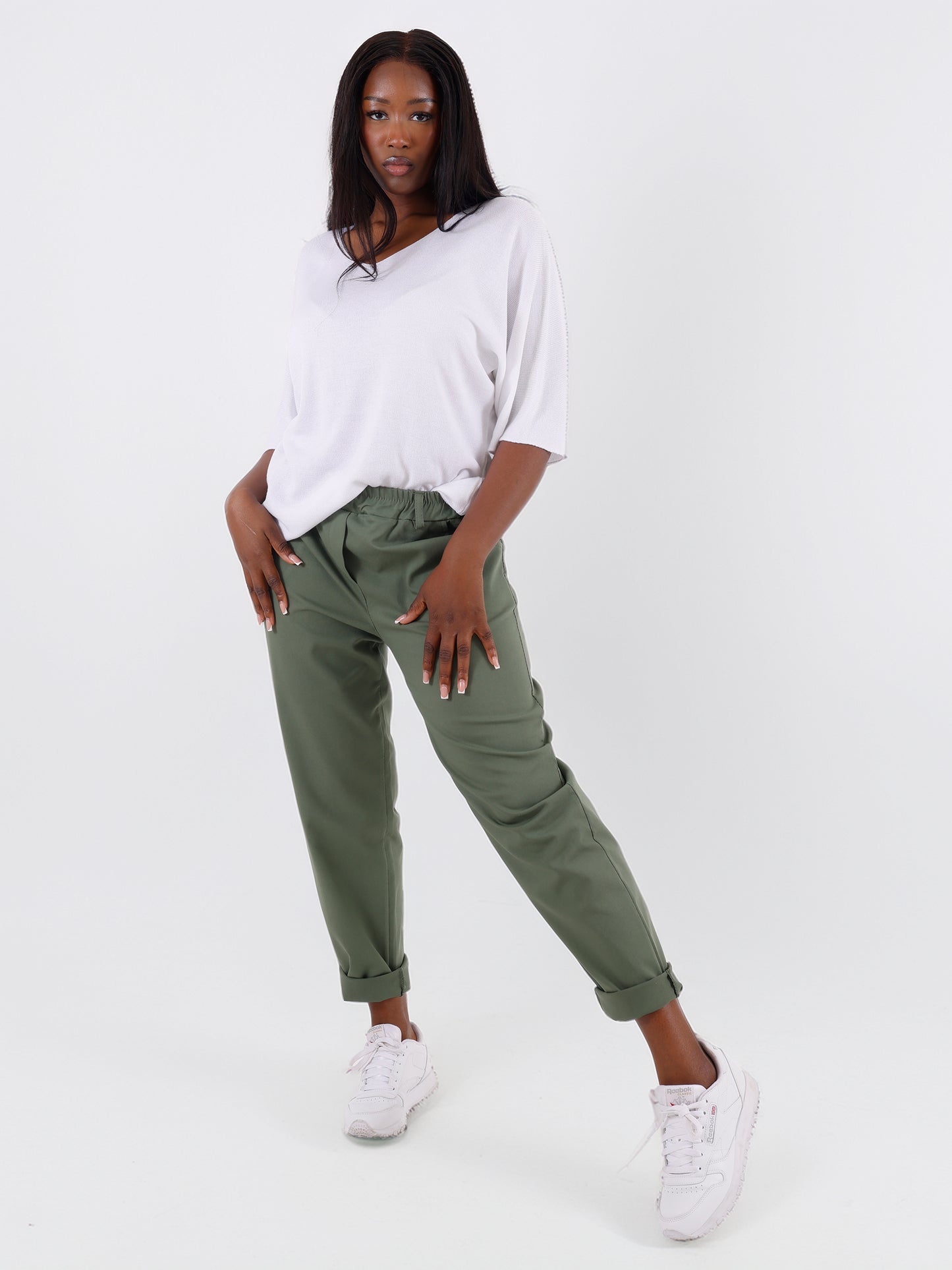 Jogger Pants Casual & Business mit elastischem Bund One Size 34-40