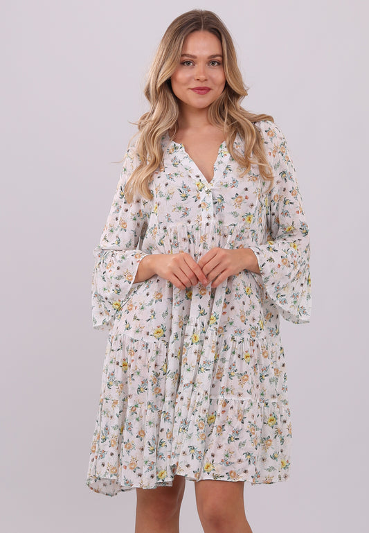 Bohemian Blossom Viskosekleid – Mühelose Eleganz