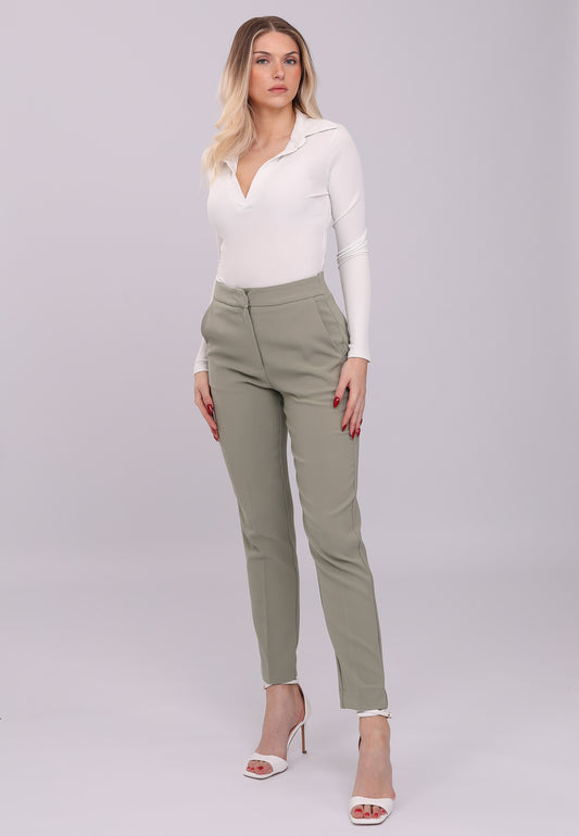High-Waist Eleganzhose mit Stretchkomfort