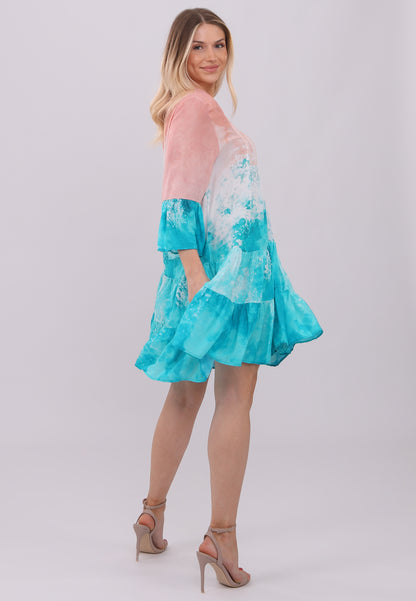 Boho-Tunika-Kleid in Farbverlauf