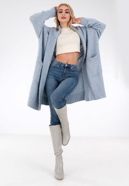 Oversized  Strickcardigan mit Einschubtaschen