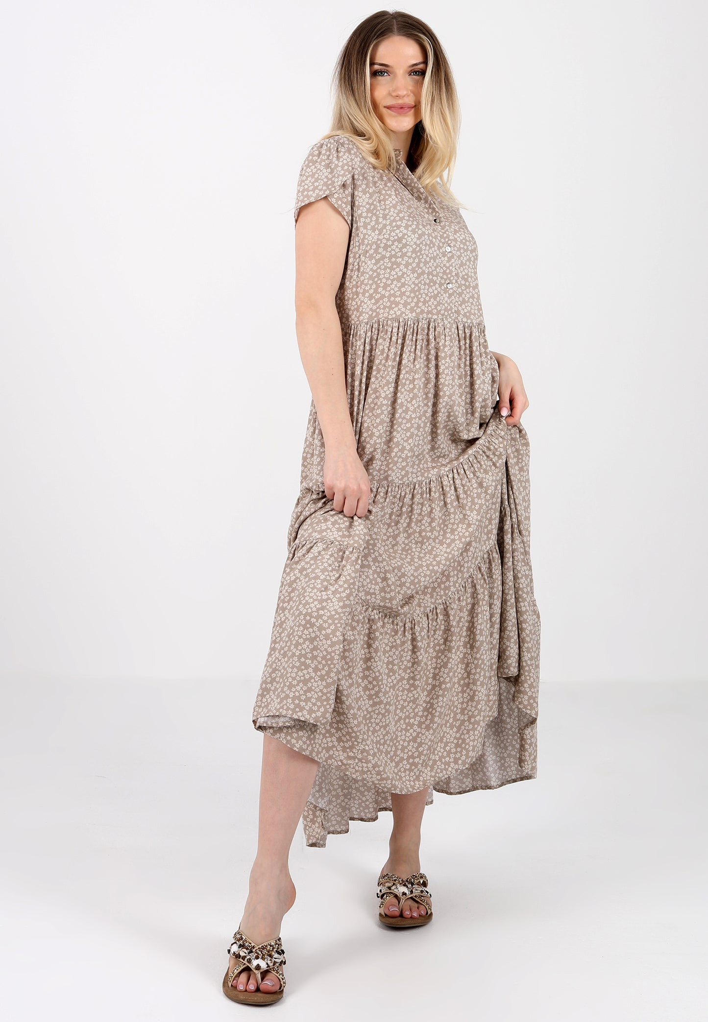 Boho-Maxikleid  aus Reiner Viskose – Sommerliche Eleganz