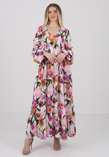 "Floral-Dream Maxikleid aus Viskose"