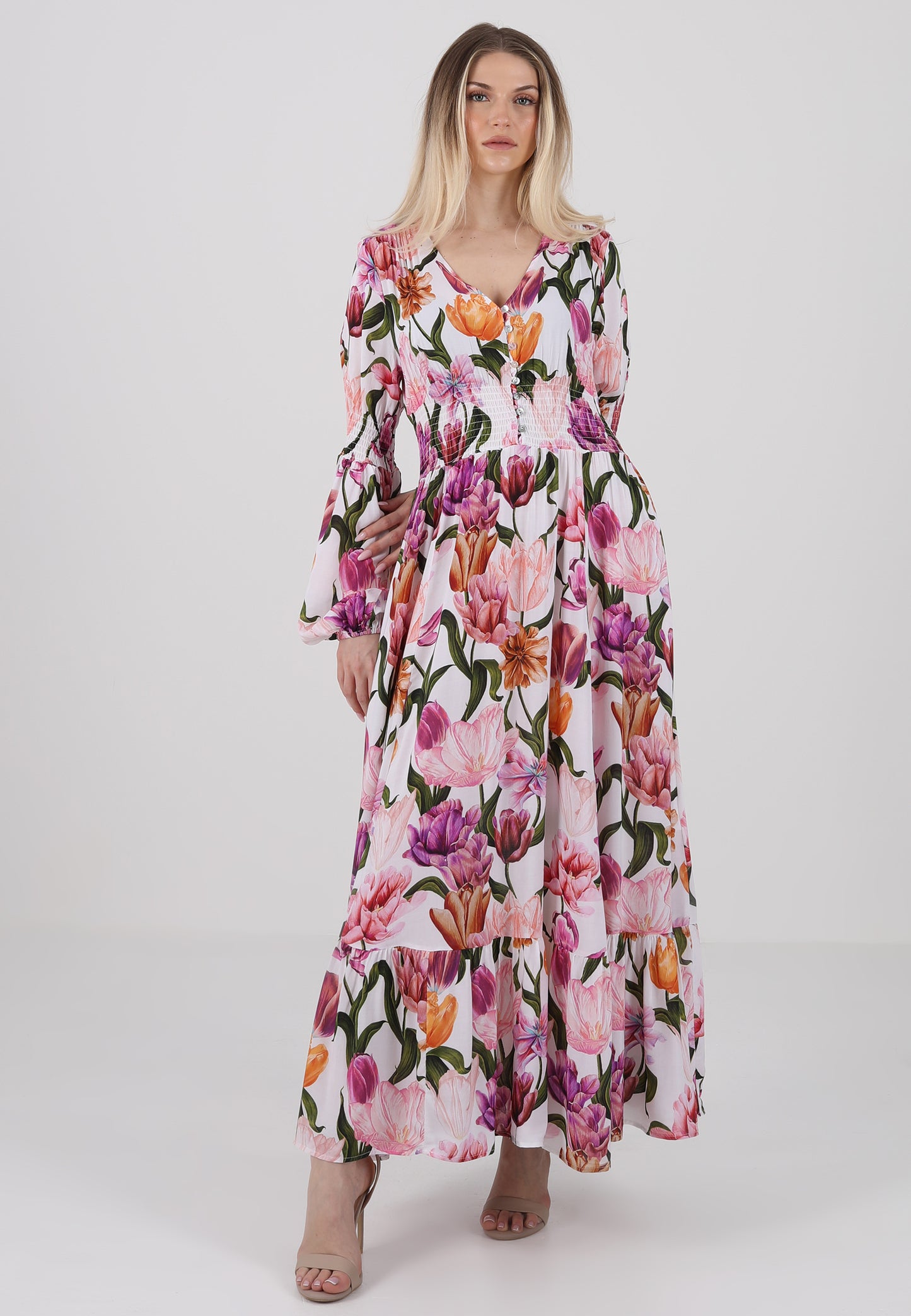 "Floral-Dream Maxikleid aus Viskose"