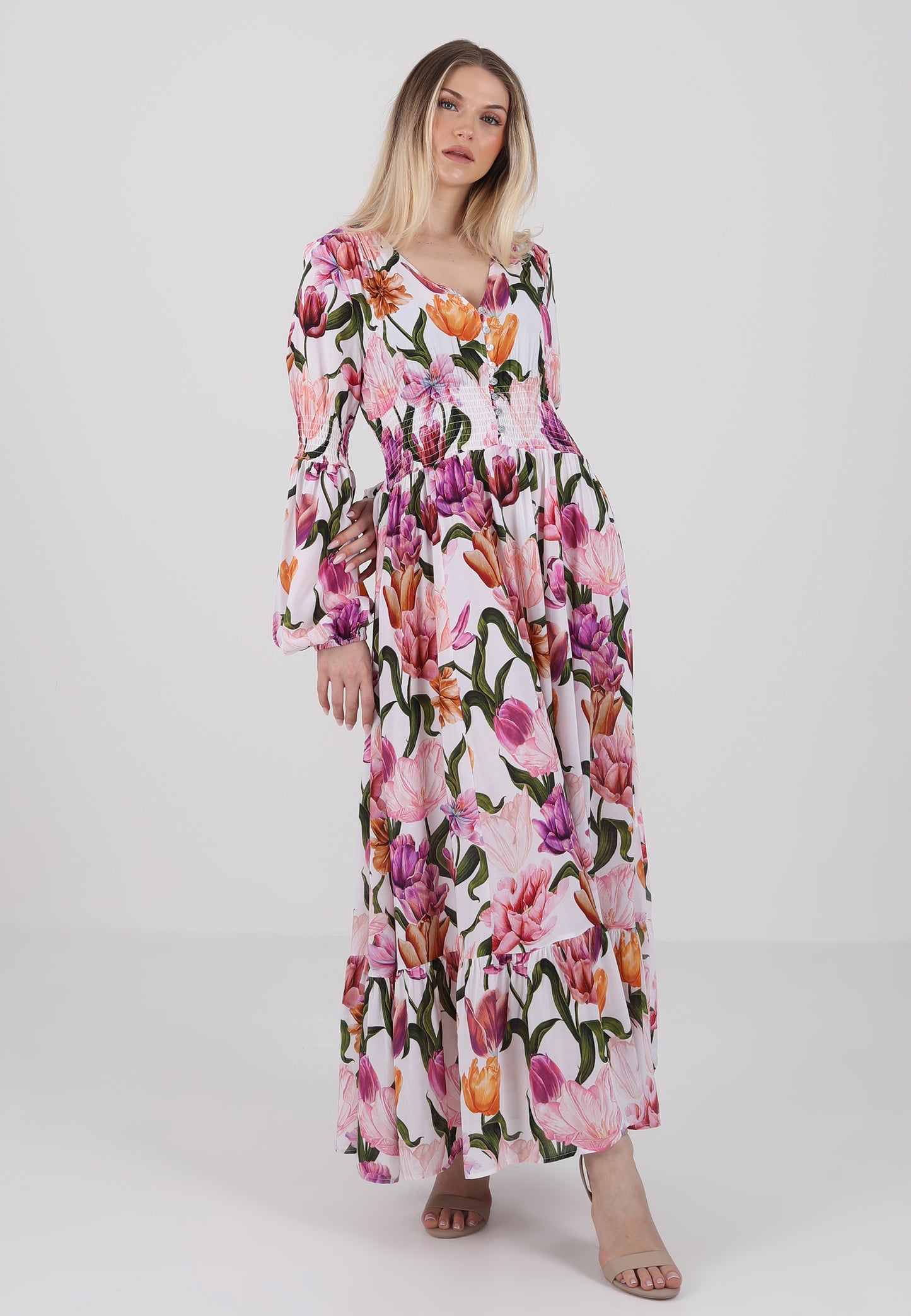 "Floral-Dream Maxikleid aus Viskose"