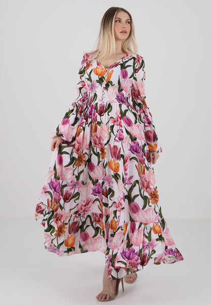"Floral-Dream Maxikleid aus Viskose"