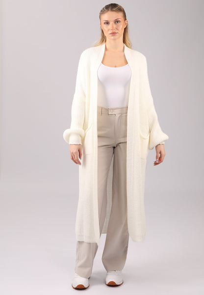 Basic Strickjacke Cardigan Verschlusslos mit Einschubtaschen