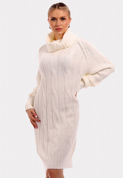 Rollkragen Strickkleid